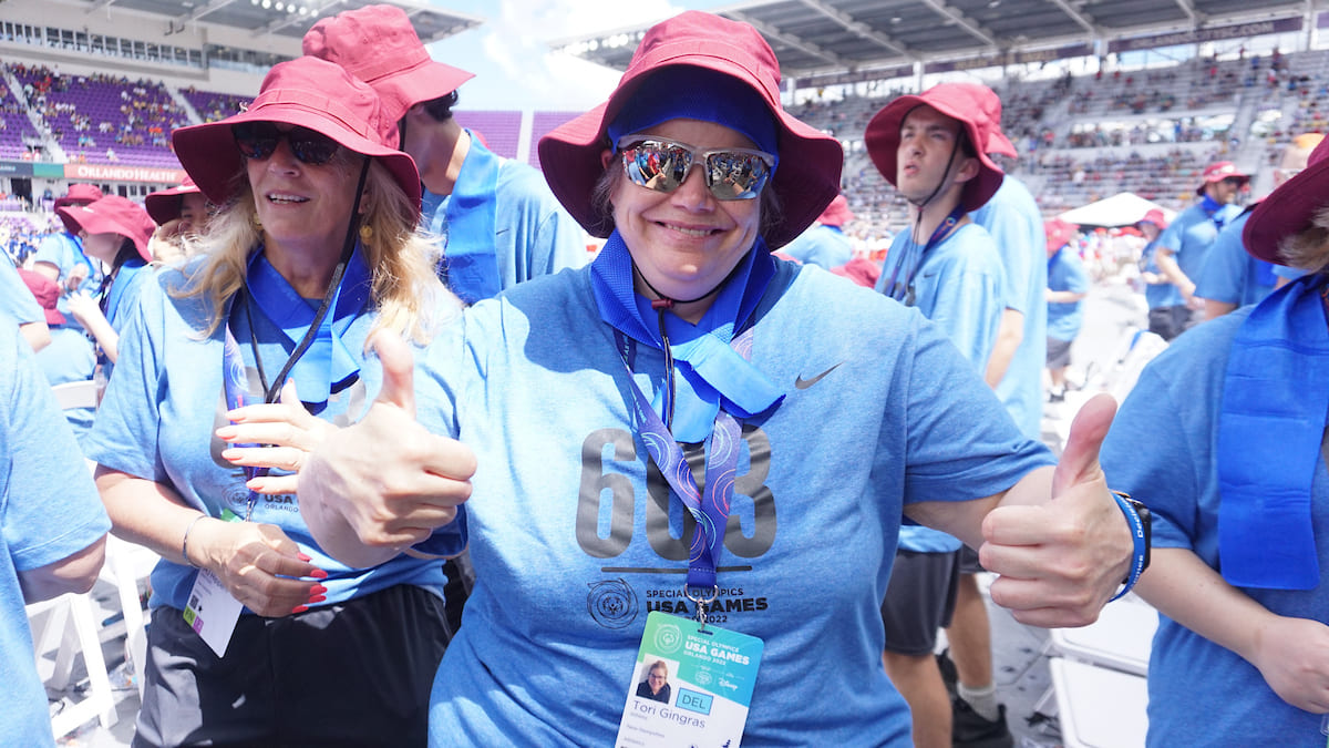 Tori wins gold at the Special Olympic games in Orlando, Fl.